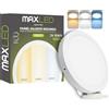 Maxled, Light is Led! Plafoniera LED Soffitto 24W 1920LM 3CCT 3000K/4000K/6000K Impermeabile Lampada da Soffitto IP44 Plafoniera Bagno Non Dimmerabile Alluminio Φ300mm x 30mm
