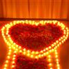 gobutend 6000 petali di rosa artificiali con 72 candele romantiche senza fiamma, luci a LED a forma di cuore, funzionamento a batteria, per San Valentino, notte romantica, anniversario di matrimonio,