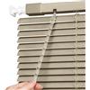 Generico Veneziana in Alluminio per Finestre, 40 60 70 90 100 110 140 160 170 190 200 215 cm Protezione dalla Luce e Visibilità Esterna, Kit di Fissaggio a Muro Incluso(Gray-beige)