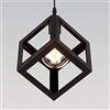 Chao Zan Lampada a sospensione Vintage industriale, cubo creativo battuto lampadario in ferro adatto per sala da pranzo e un da cucina, E27, lampadina non inclusa