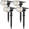 YEEHONEC Lampade solari per esterni, 60 LED, IP65, impermeabili, 2 livelli di luminosità, 10-20 ore, autonomia, per vialetti, terrazze, vialetti, illuminazione esterna (1)