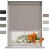 Raamdecoratie DTCH® Tenda a rullo oscurate senza fori 200 x 190 cm (LxA) Grigio chiaro, Misure da 40 a 240 cm di larghezza, tende a rullo per finestre senza forare, Tenda oscurante