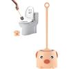 Generic Scopino e supporto per WC - Spazzola per la pulizia del WC con supporto - Scrubber Strumenti per la pulizia della casa di hotel, Scopino per bagno Spazzola per la pulizia del bagno
