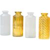 levandeo Set di 4 vasi gialli, altezza 14 cm, colore giallo sole, vaso per fiori, decorazione per la primavera, vaso decorativo