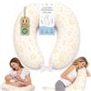The Double Twenty Cuscino Gravidanza e Allattamento in Fiocco di Memory Foam - Federa Ipoallergenica Sfoderabile - Supporto Ergonomico per Dormire Meglio OEKO-TEX e Made in Italy - Giallo