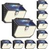 nipify nifipy Luce Solare LED Esterno, Faretto LED da Esterno Solare, 138 LED Lampada Solare da Esterno con Sensore di Movimento, 3 Modos IP65 Impermeabile Luci Solari da Giardino, per Parete Garage 10 Pezzi