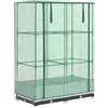 vidaXL Letto rialzato con attacco per serra in rattan 80x40x123 cm
