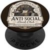 Goth Book Club Apparel Book Club Reading Amante Bookworm Biblioteca introversa PopSockets PopGrip Adesivo