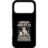 Student College Cat Humor Group Projects Custodia per iPhone 17 Pro Max Gruppo Progetti Esperienza Traumatica Umorismo gatto