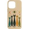 Retro Atomic Cosmic Cat Mid Century Custodia per iPhone 14 Pro Max Mystic Cats Celestial Eye Moon Feline