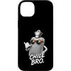 Gamer Coole Sprüche Lustiges Fun Shirt C Custodia per iPhone 14 Plus Chill Bro Cooler - Bottiglia da letto con occhiali da sole, con scritta divertente