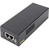 Digitus Ethernet Poe++ Iniettore - Gigabit - IEEE 802.3bt - 85W Power Over Ethernet Budget - Rilevamento Automatico dei dispositivi Poe - 100m di Portata - Nero