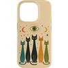 Retro Atomic Cosmic Cat Mid Century Custodia per iPhone 14 Pro Mystic Cats Celestial Eye Moon Feline