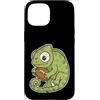 rugby chameleon mascot cute rugby oval b Custodia per iPhone 15 Rugby Camaleonte Con Palla