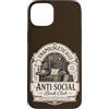 Goth Book Club Apparel Custodia per iPhone 15 Plus Book Club Reading Amante Bookworm Biblioteca introversa