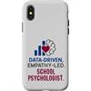 Insightful School Psychology Vibes Graph Custodia per iPhone X/XS School Psychologist Data Driven Empathy Led Behavioral Brain