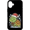 turtle winter cute animal snow box winte Custodia per iPhone 16 Plus Tartaruga invernale con scatola