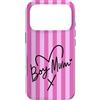 Animal Print Cute And Fun Custodia per iPhone 17 Pro Rosa Candy Stripe Supercute Boy Mum
