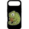 rugby chameleon mascot cute rugby oval b Custodia per iPhone Air Rugby Camaleonte Con Palla