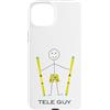 Whyitsme Design Custodia per iPhone 15 Plus Funny Mens Tele Sci, Ragazzi Telemark sciatore