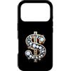 Golden Dollar Sign Diam0nds Luxury Curre Custodia per iPhone 17 Pro Oro Dollaro Segno Diam0nds Lusso Valuta Soldi
