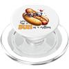 Kawaii Food Fun Simpatico panino con hot dog in un milione di giochi di parole d'amore PopSockets PopGrip per MagSafe