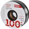 Emos CB113UV 100m Nero cavo coassiale