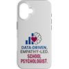 Insightful School Psychology Vibes Graph Custodia per iPhone 16 School Psychologist Data Driven Empathy Led Behavioral Brain