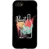 KAEDAM Gifts: Hobbies Custodia per iPhone SE (2020) / 7/8 Paint and Sip - Decorazione artistica su tela, motivo: vino