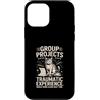 Student College Cat Humor Group Projects Custodia per iPhone 12 mini Gruppo Progetti Esperienza Traumatica Umorismo gatto