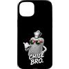 Gamer Coole Sprüche Lustiges Fun Shirt C Custodia per iPhone 15 Plus Chill Bro Cooler - Bottiglia da letto con occhiali da sole, con scritta divertente