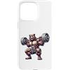 Bear Lifting Barbell Workout Fitness Str Custodia per iPhone 15 Pro Max Orso con bilanciere Fitness Training Muscle Building