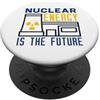 Renewable Energy Minimal Designs Centrale nucleare - L'energia nucleare è la scienza del futuro PopSockets PopGrip Adesivo