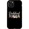 Dachshund Mama Pet Lovers Custodia per iPhone 11 Pro Stampa leopardata Bassotto Mama Wiener Dog Design