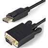 StarTech.com Cavo da DisplayPort a VGA da 1 m, Cavo adattatore da DisplayPort a VGA attivo, Video 1080p, Cavo monitor da DP a VGA, Convertitore da DP 1.2 a VGA, Connettore DP a scatto (DP2VGAMM3B)
