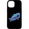 Squalo Bocca Grande Squalo Filtro Oceano Custodia per iPhone 15 Squalo Bocca Grande Colorato