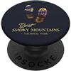 KAEDAM Gifts: National Parks Souvenir degli scarponi da trekking del parco nazionale delle Great Smoky Mountains PopSockets PopGrip Adesivo