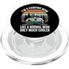 Camp Mama Supply Divertente campeggio mamma Cooler Than Normal Retro Tramonto PopSockets PopGrip per MagSafe