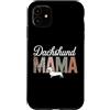 Dachshund Mama Pet Apparel Custodia per iPhone 11 Design con stampa leopardata bassotto mamma amante dei cani