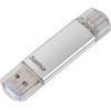 Hama - Chiavetta USB 3.0 e USB 3.1, tipo C argento argento 128 GB