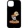 Funny Halloween Shirts Scary Gifts Women Custodia per iPhone 15 Plus Dabbing Scheletro Skull Rib Cage Dab Dance Divertente Halloween