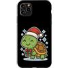 turtle winter cute animal snow box winte Custodia per iPhone 11 Pro Max Tartaruga invernale con scatola