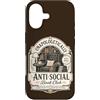 Goth Book Club Apparel Custodia per iPhone 17 Book Club Reading Amante Bookworm Biblioteca introversa