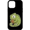rugby chameleon mascot cute rugby oval b Custodia per iPhone 12 Pro Max Rugby Camaleonte Con Palla