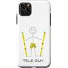 Whyitsme Design Custodia per iPhone 11 Pro Max Funny Mens Tele Sci, Ragazzi Telemark sciatore