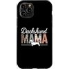 Dachshund Mama Dog Lovers Custodia per iPhone 11 Pro Design con stampa leopardata bassotto mamma amante dei cani