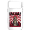 Maine Coon Kitten Lover PS Custodia per iPhone 17 Pro Max Divertente retrò giapponese Catzilla Maine Coon Amante dei gatti