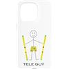 Whyitsme Design Custodia per iPhone 15 Pro Funny Mens Tele Sci, Ragazzi Telemark sciatore