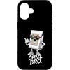 Gamer Coole Sprüche Lustiges Fun Shirt C Custodia per iPhone 16 Chill Bro Cooler - Sacco per aspirapolvere con occhiali da sole e scritta Gamer