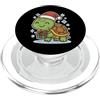 turtle winter cute animal snow box winte Tartaruga invernale con scatola PopSockets PopGrip per MagSafe